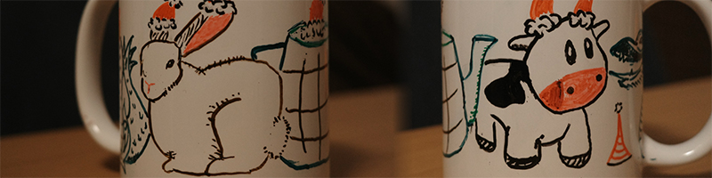 Stanford Dragon(’s tail), Bunny, Spot, Teapot and a pseudospherical Christmas hat